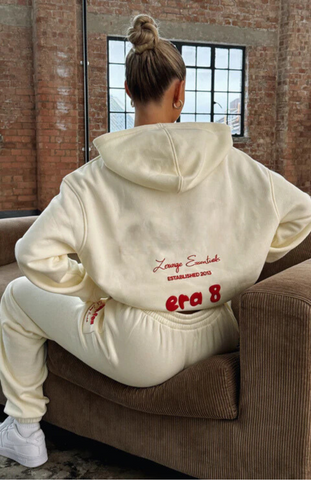 Oversize Hoodie Set - Cherry Cream