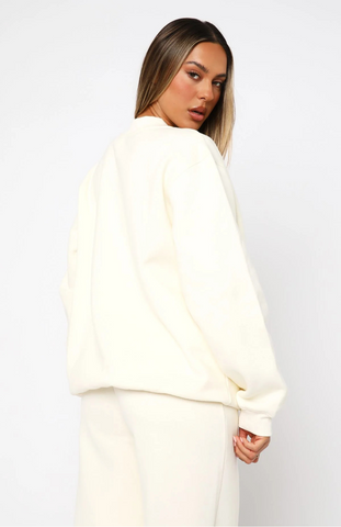 Oversize Sweater Set - Cream