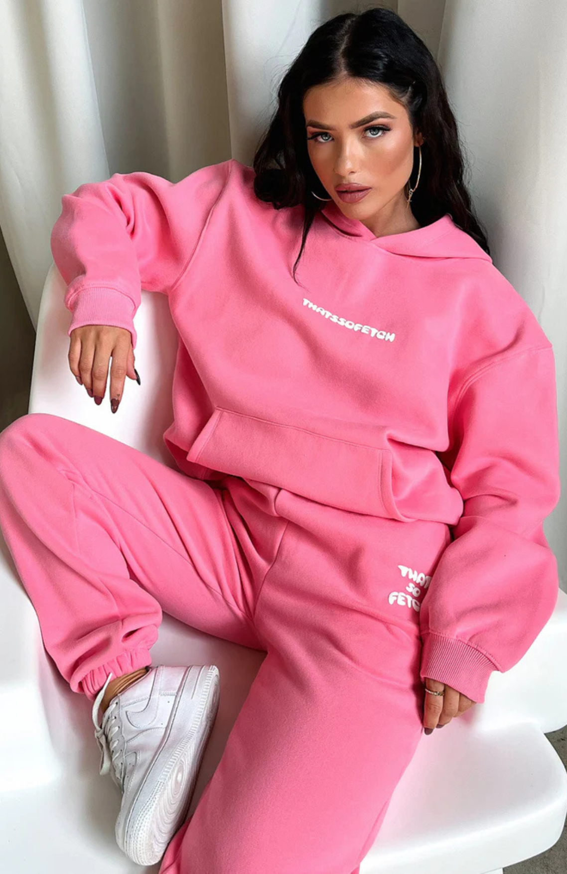 Oversize Hoodie Set - Pink