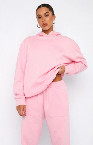 Oversize Hoodie Set - Posy Pink