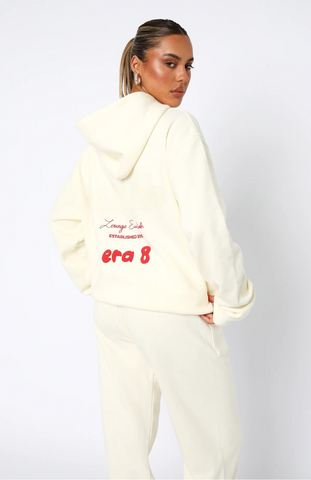 Oversize Hoodie Set - Cherry Cream