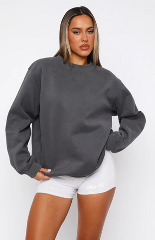 Oversize Sweater + Shorts Set - Volcanic