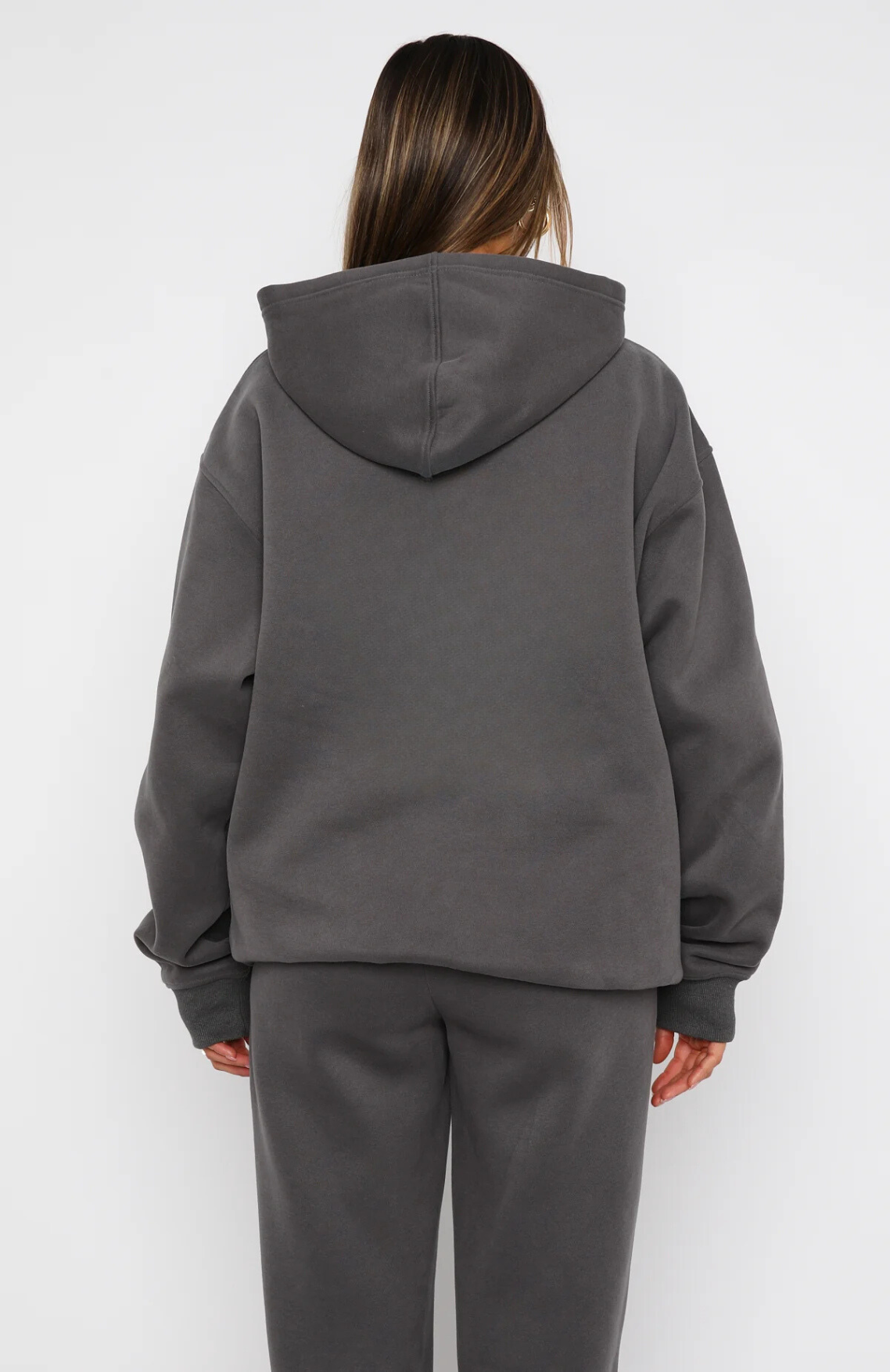 Oversize Hoodie + Wide Leg Sweatpants  - Volcanic