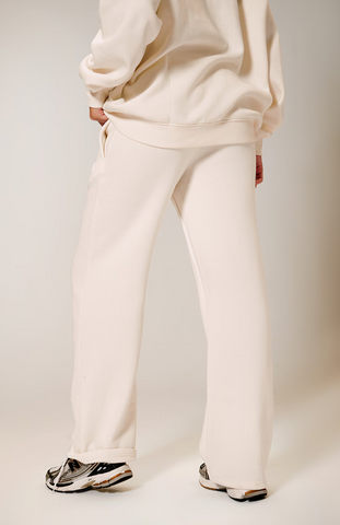 Oversized Zip Through Hoodie Set - Cream