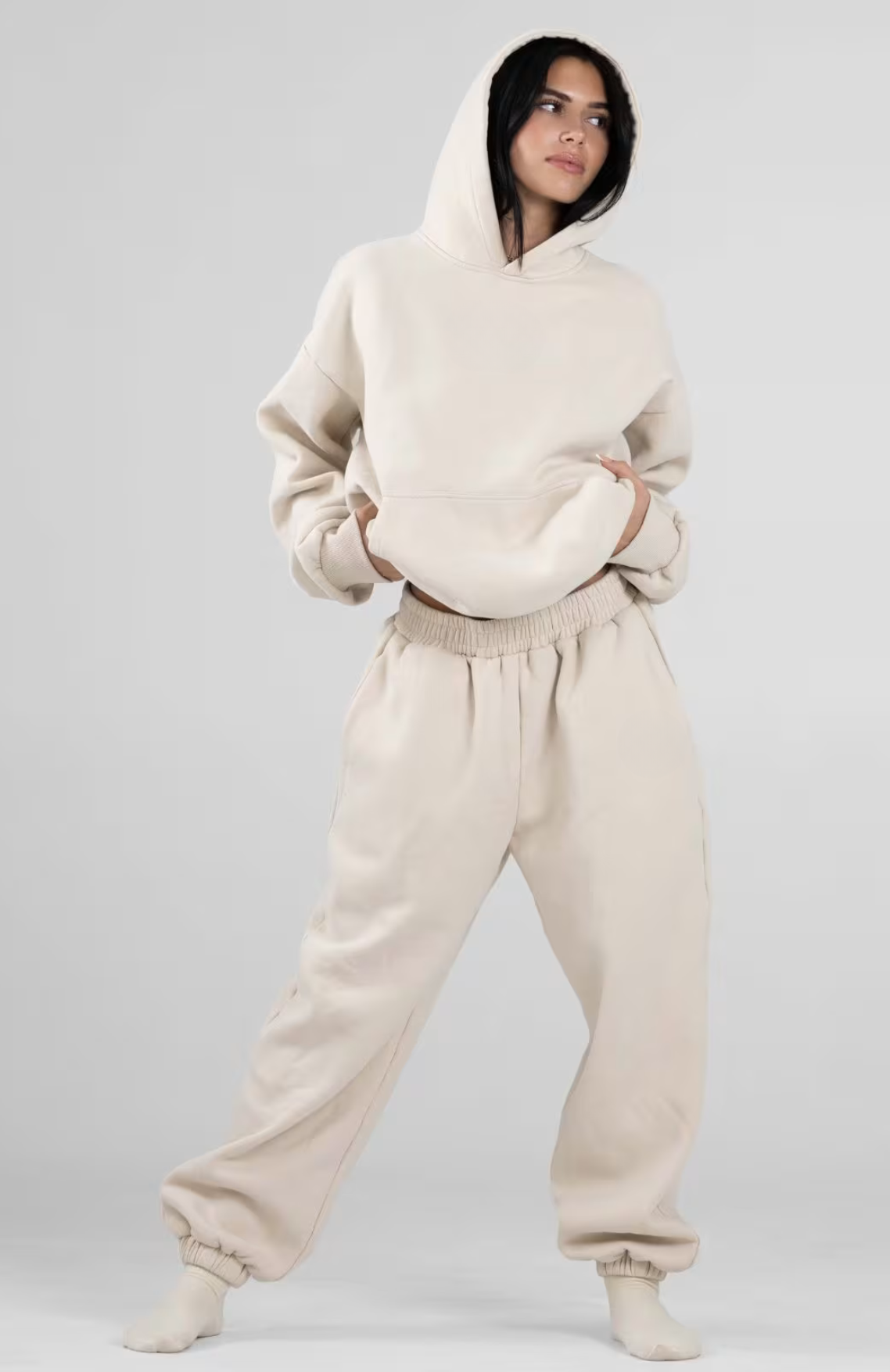 Oversize Sweatpants - Bone