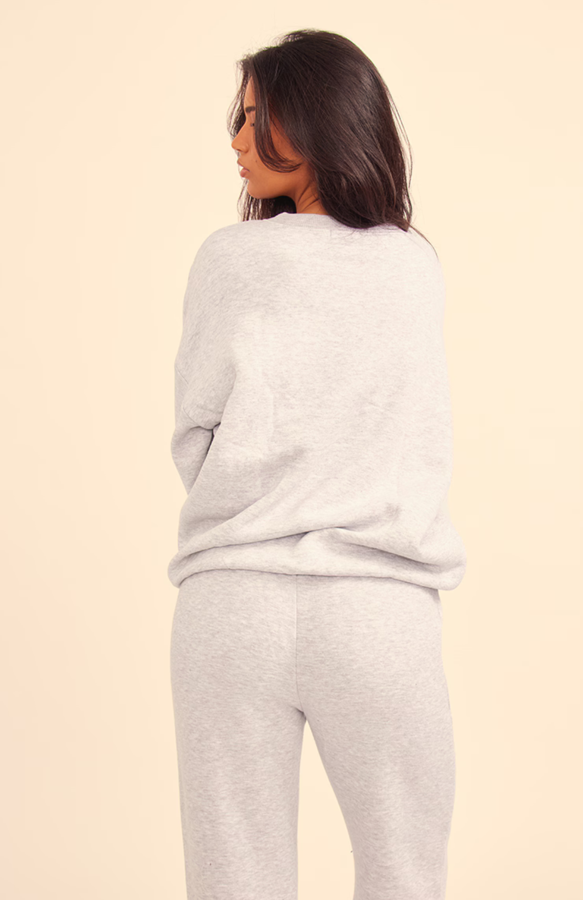 Longline Oversized Sweatshirt - Grey