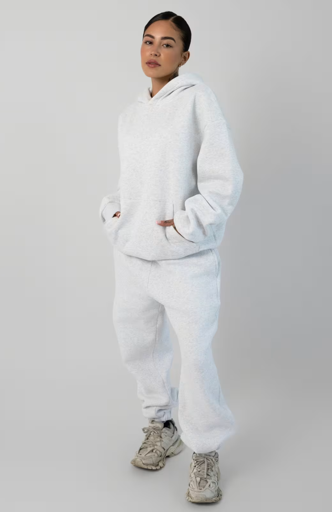 Oversize Sweatpants - Lt Heather Grey