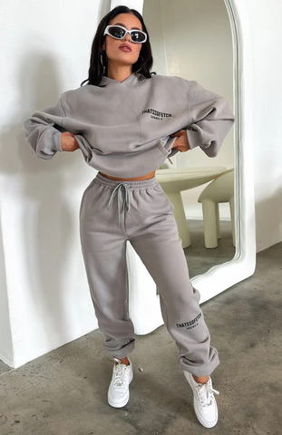 Oversize Hoodie Set - Grey