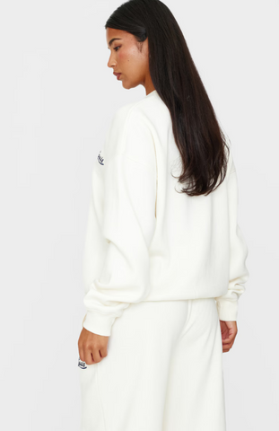 Oversized Sweatshirt Set - Cream