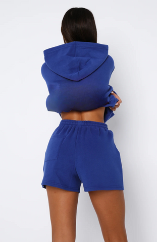 Oversize Hoodie + Shorts Set - Malibu