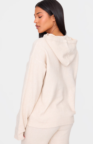 Tall Stone Soft Knit Oversized Hoodie Set