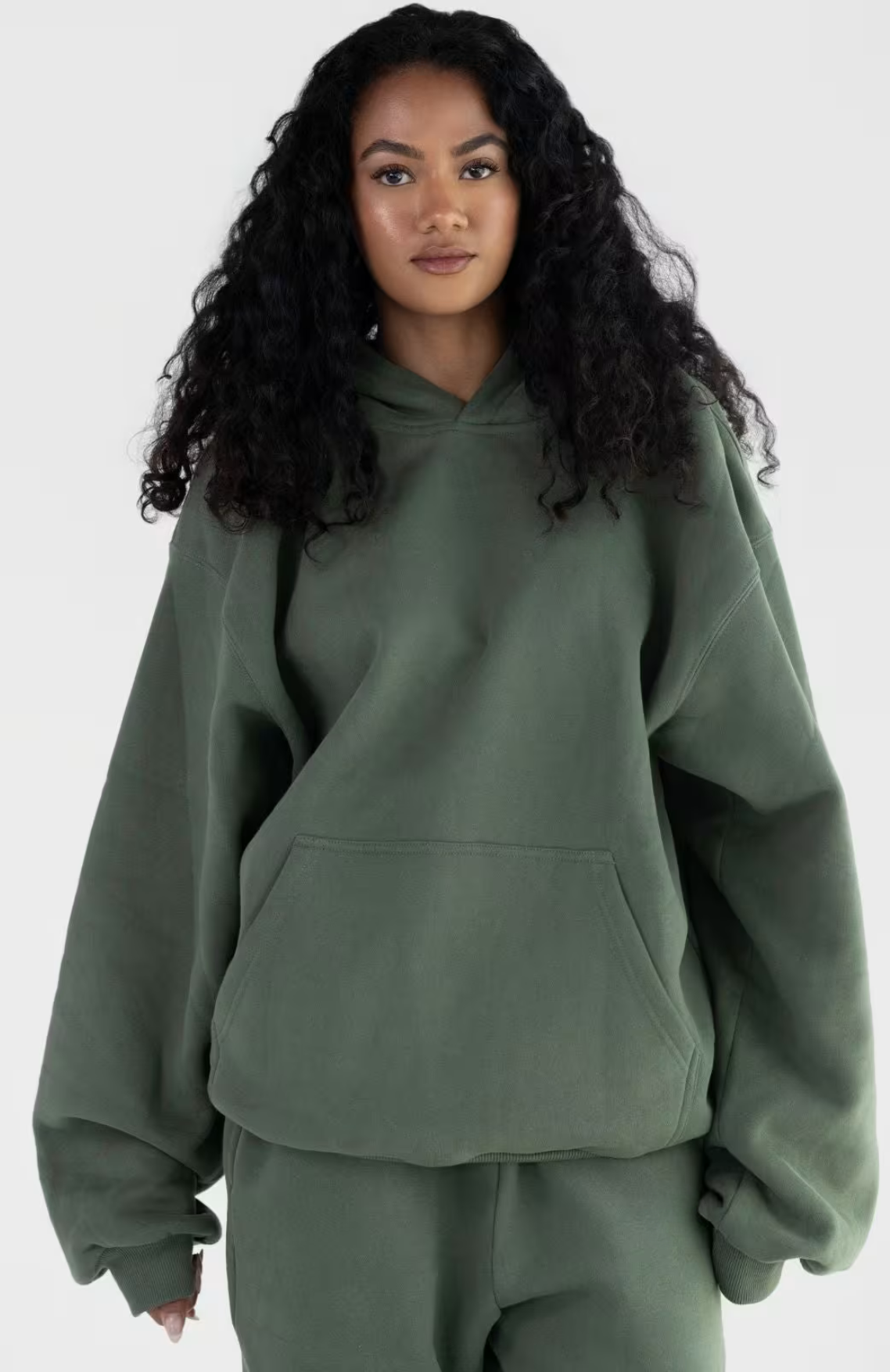 Minimalist Oversize Sweatsuit - Forest