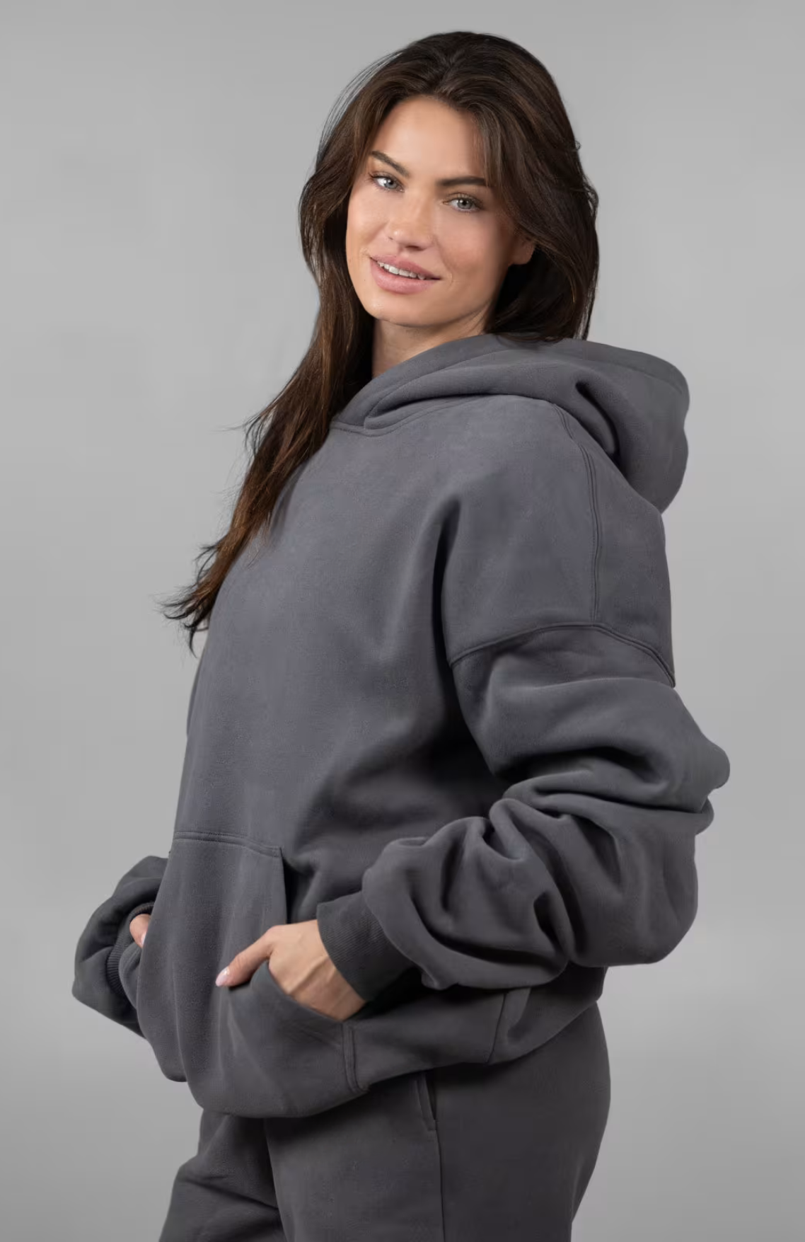 Minimalist Oversize Sweatsuit - Steel Grey