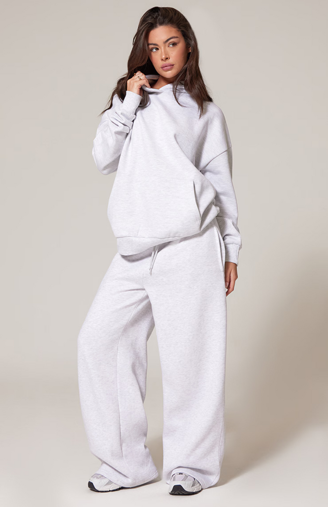 Premium Basic Oversized Hoodie Set - Grey