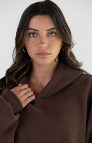 Minimalist Oversize Sweatsuit - Walnut