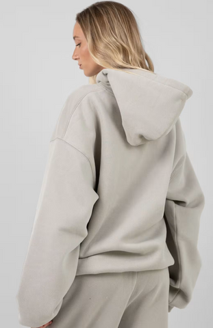 Minimalist Oversize Sweatsuit - Cement