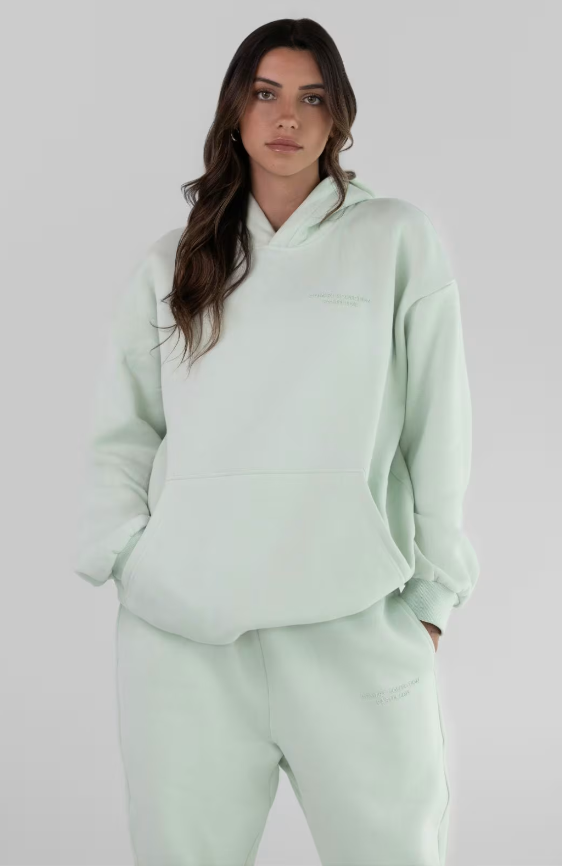 Pastel Oversize Sweatpants - Mint