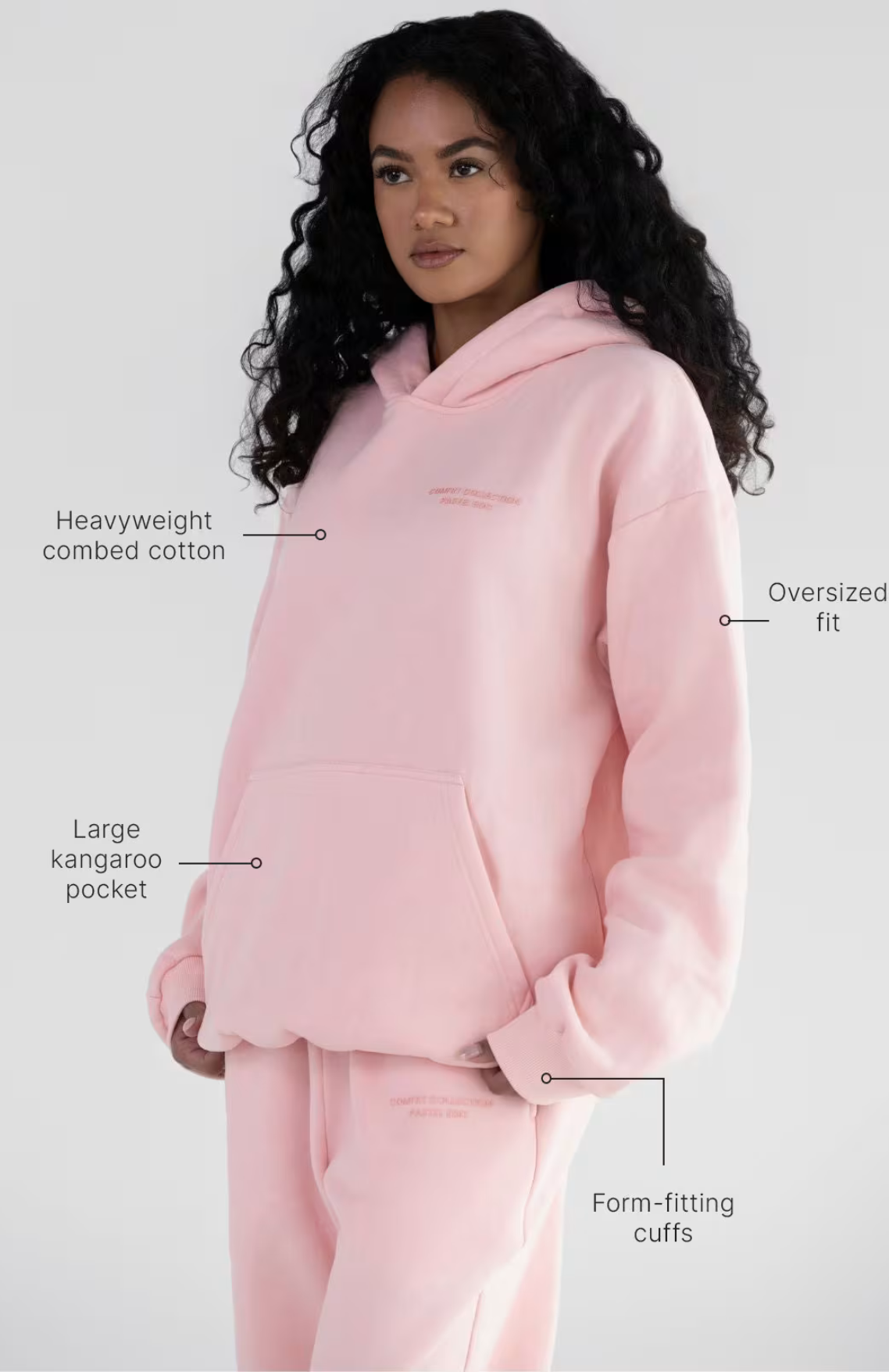 Pastel Oversize Sweatpants - Bubblegum