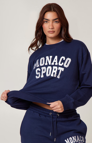 Oversized Sweatshirt Set - Navy