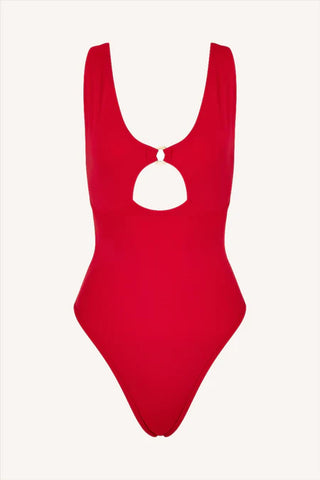 One Piece Cutout Red