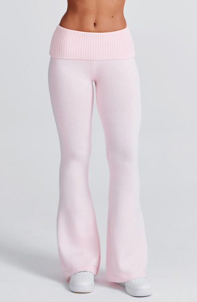 Aria Knit Hoodie Set - Pink