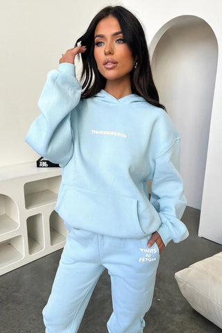 Oversize Hoodie Set - Pale Blue