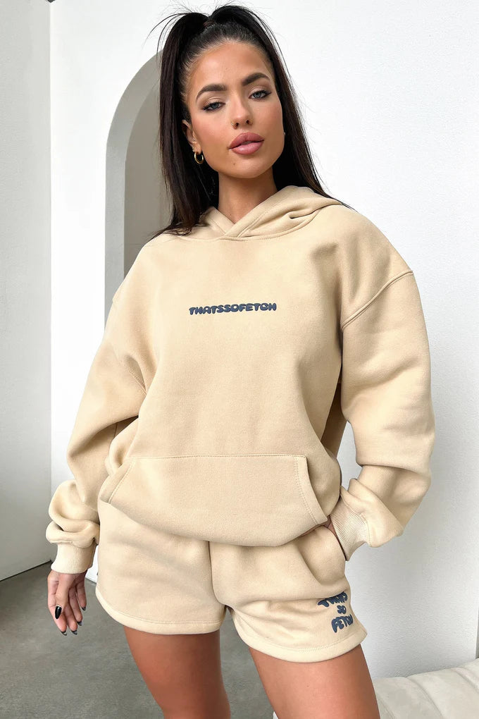 Oversize Hoodie Set - Beige