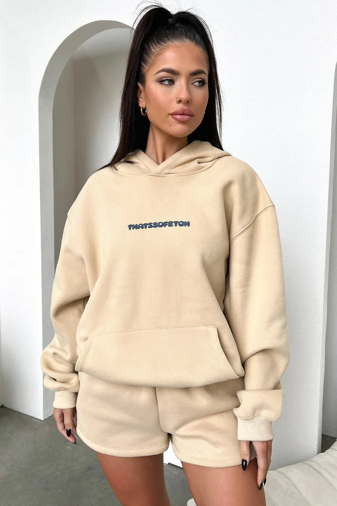 Oversize Hoodie Set - Beige