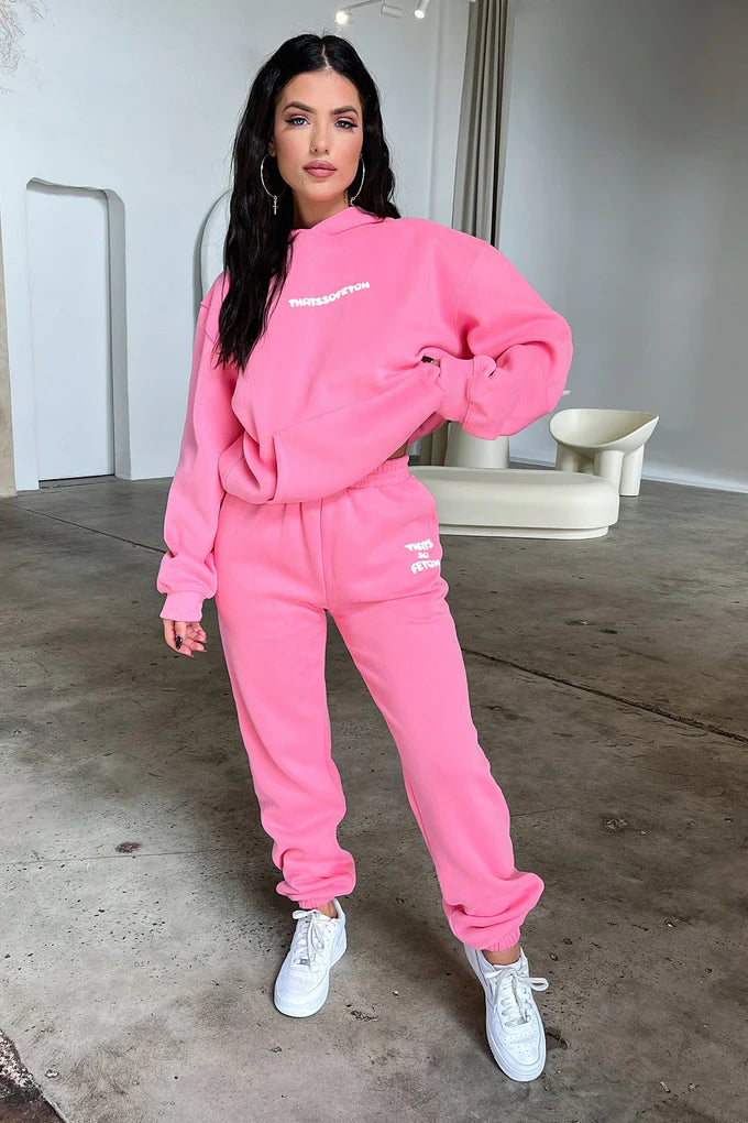 Oversize Hoodie Set - Pink