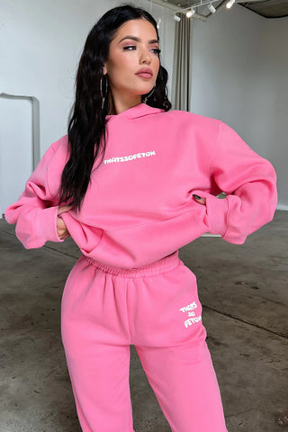 Oversize Hoodie Set - Pink