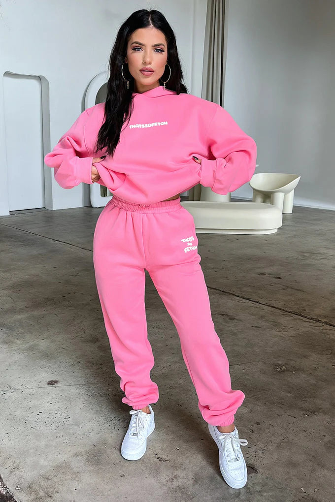 Oversize Hoodie Set - Pink