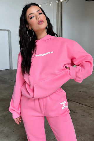 Oversize Hoodie Set - Pink