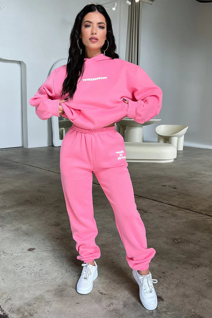 Oversize Hoodie Set - Pink