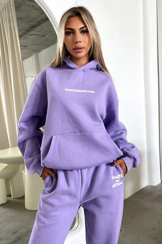 Oversize Hoodie Set - Purple