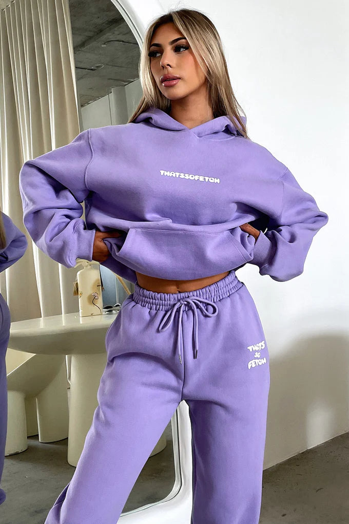 Oversize Hoodie Set - Purple