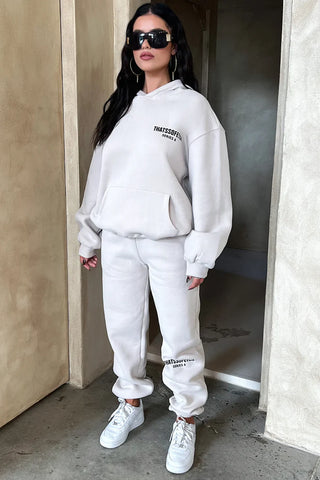 Oversize Hoodie Set - Bone