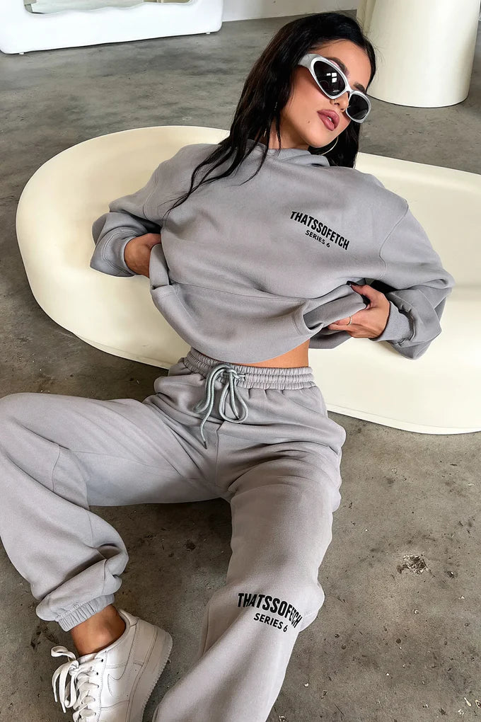 Oversize Hoodie Set - Grey